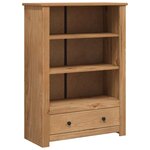 vidaXL Bibliothèque 80x35x110 cm Bois de pin massif Assortiment Panama