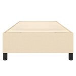 vidaXL Cadre de lit sans matelas crème 100x200 cm tissu
