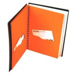 Carnet d'adresses International A5 avec reliure à spirale double, 90 g/m², 72 feuilles/144 pages