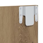vidaXL Meuble TV mural Chêne artisan Bois d'ingénierie