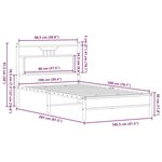 vidaXL Cadre de lit sans matelas chêne marron 100x200 cm