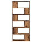 vidaXL Bibliothèque/Séparateur de pièce vieux bois 80x24x186 cm
