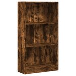 vidaXL Bibliothèque chêne fumé 60x24x109 cm bois d'ingénierie