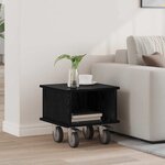 vidaXL Meuble TV Chêne noir 37 x 35 x 35 cm Bois d'ingénierie