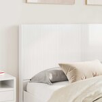vidaXL Tête de lit Blanc brillant