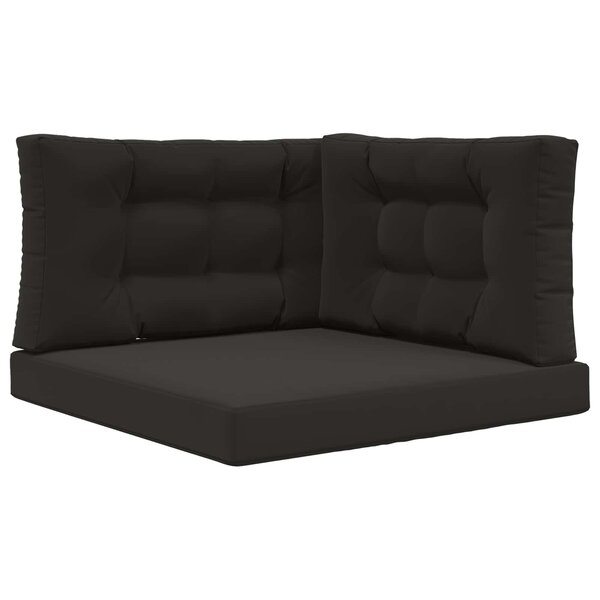 vidaXL Coussin de canapé d'extérieur Polyester Noir 80 x 80 cm