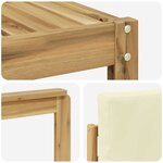 vidaXL Ensemble de canapés d'extérieur 8 pc Blanc et crème