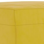 vidaXL Ensemble de canapés 3 Pièces avec coussins Jaune Velours