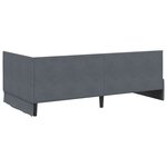 vidaXL Cadre de lit d'angle Gris foncé 100 x 200 cm Velours