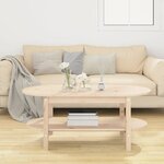 vidaXL Table basse 110x55x45 cm Bois massif de pin