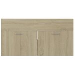 vidaXL Armoire d'évier Chêne sonoma 90x38 5x46 cm Bois d’ingénierie