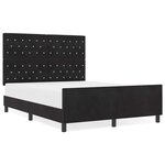 Cadre de lit vidaXL Noir 160x200 cm Velours