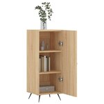 vidaXL Buffet Chêne sonoma 34 5x34x90 cm Bois d'ingénierie