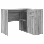 vidaXL Bureau d'angle Sonoma gris 102 x 50 x 75 cm Bois d'ingénierie