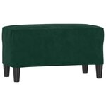vidaXL Banc Vert foncé 70x35x41 cm Velours