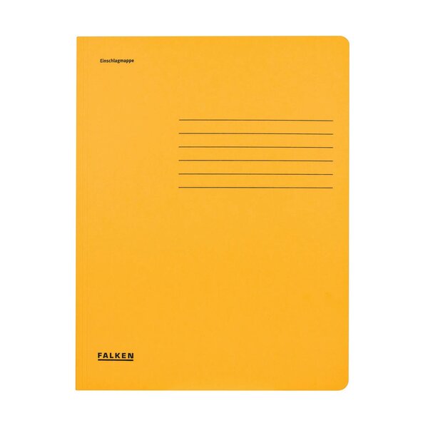 Chemise À Rabats Carte Recyclée A4 - Jaune - X 25 - Falken