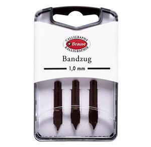 Boîte 3 plumes bandzug 1mm brause calligraphie