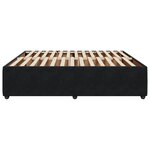 vidaXL Cadre de lit sans matelas noir 200x200 cm velours