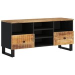 vidaXL Meuble TV 100x33x46 cm bois de manguier et d'ingénierie