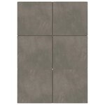 vidaXL Canapé-lit pliable 140 x 67 x 15 cm Gris clair