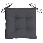 vidaXL Coussins de chaise lot de 4 anthracite 50x50x7 cm tissu oxford