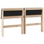 vidaXL Tête de lit capitonnée Taupe 140 cm Pin massif