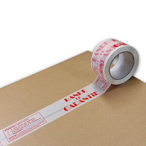 Lot de 12 rouleau de ruban adhésif imprimé "bande de garantie"