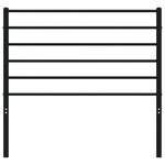 vidaXL Tête de lit métal noir 75 cm