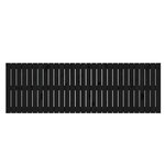 vidaXL Tête de lit murale Noir 185x3x60 cm Bois massif de pin