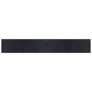vidaXL Tapis rectangulaire noir 60x400 cm bambou