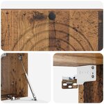 vidaXL Meuble TV mural Bois ancien 98 x 31 x 30 cm Bois d'ingénierie
