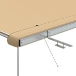 Vidaxl auvent de camping-car et caravane 2x2 5x2 15 m beige