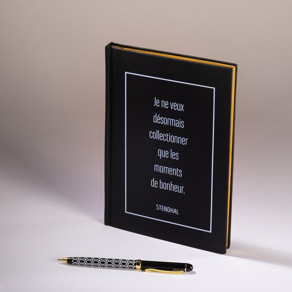 Calligraphie - Carnet A5  - Collectionner les moments de bonheur