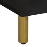 vidaXL Armoire lavabo de salle de bain noir bois d'ingénierie