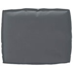 vidaXL Set de coussins de palette 2 Pièces Anthracite Tissu Oxford