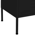 vidaXL Armoire de rangement Noir 80x35x101 5 cm Acier