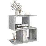 vidaXL Tables de chevet 2Pièces gris béton 50x30x51 5cm bois d'ingénierie