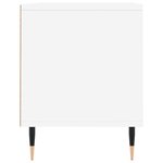 vidaXL Meuble TV blanc 100x34 5x44 5 cm bois d'ingénierie