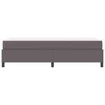 vidaXL Cadre de lit avec matelas Gris 100 x 200 cm Faux cuir