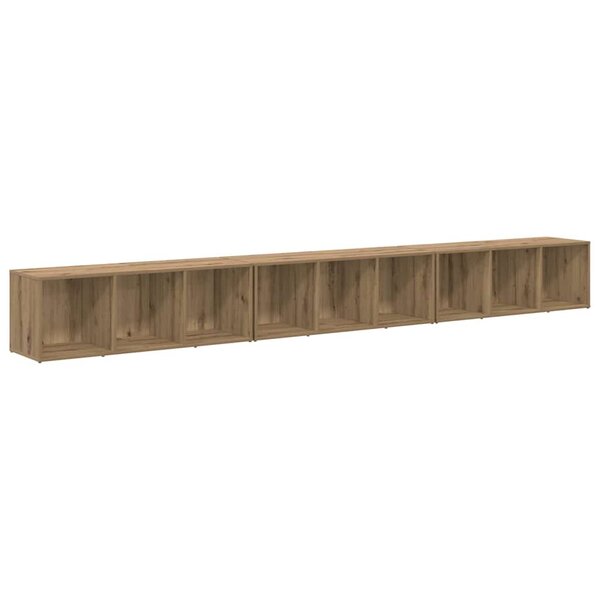 vidaXL Meuble TV 3 Pièces chêne artisanal 37 x 35 x 107.5 cm