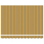 vidaXL Auvent Rétractable Jaune  gris et blanc 350 x 250 cm tissu