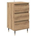 vidaXL Buffet chêne artisanal 35 x 40 x 70 cm Bois d'ingénierie