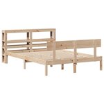 vidaXL Cadre de lit sans matelas 140x190 cm bois de pin massif