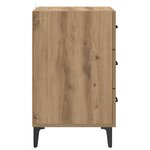 vidaXL Cabinet de chevet avec tiroir chêne artisanal 40 x 40 x 66 cm
