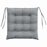 vidaXL Coussins de siège 2 Pièces Gris clair 40 x 40 x 6 cm tissu