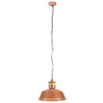 Vidaxl lampe suspendue industrielle 42 cm cuivre e27