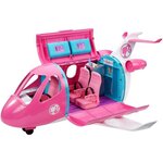 Barbie l'avion de reve avec mobilier  rangements et accessoires - 58 cm