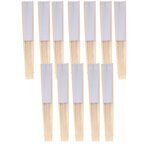 12 éventails en papier à customiser 21 cm