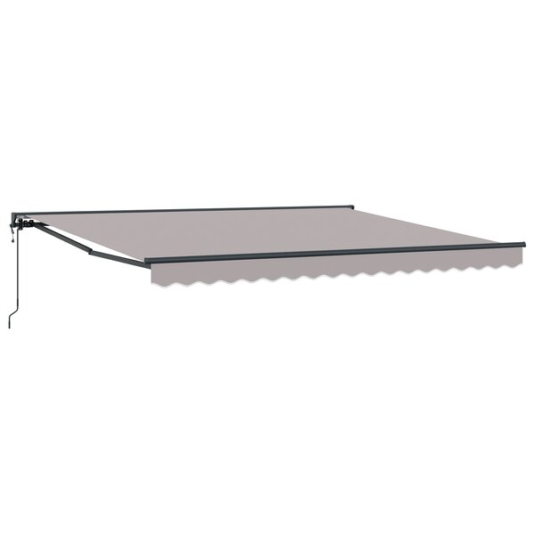 vidaXL Auvent Rétractable Gris clair 400x300 cm