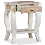vidaXL Table de chevet Bois massif 40x30x50 cm